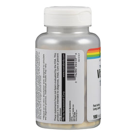 Gros plan sur les capsules de Vitamine C 1000 mg SOLARAY
