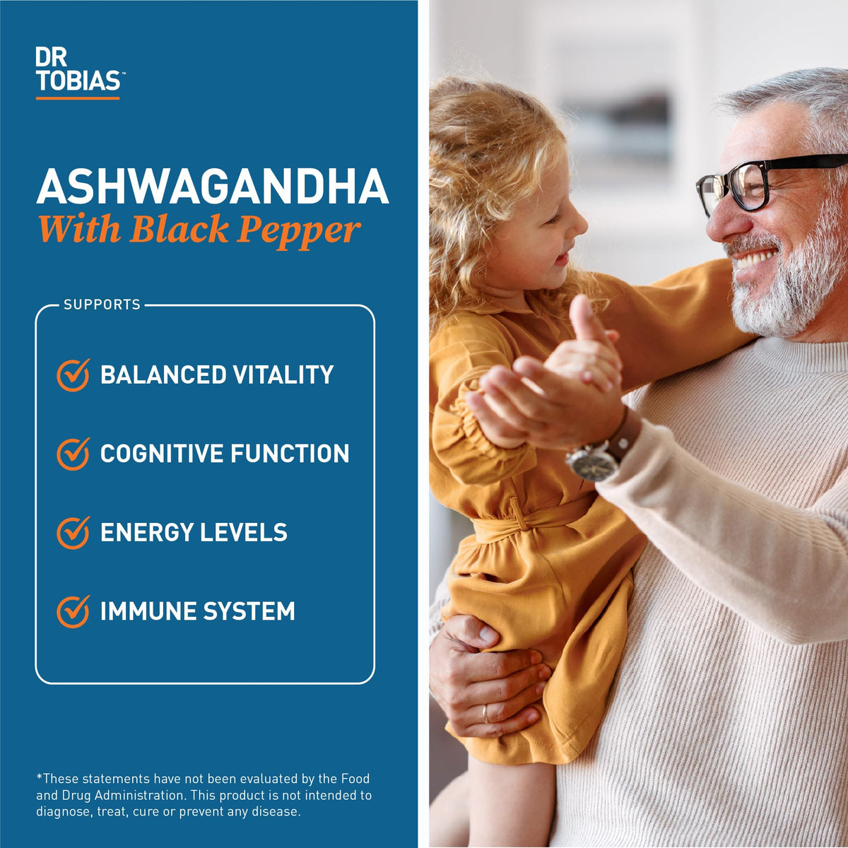 Gros plan sur les capsules Dr. Tobias Ashwagandha