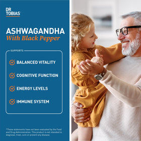 Gros plan sur les capsules Dr. Tobias Ashwagandha