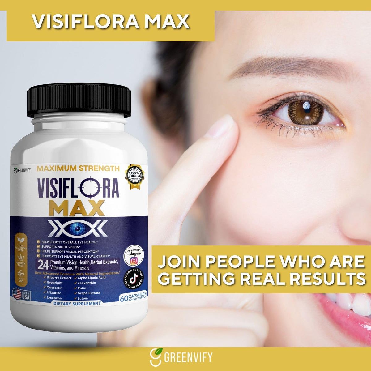 Gros plan sur les capsules GRENVIFY VisiFlora Max