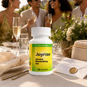 Gros plan sur les capsules Joyrise dans le flacon