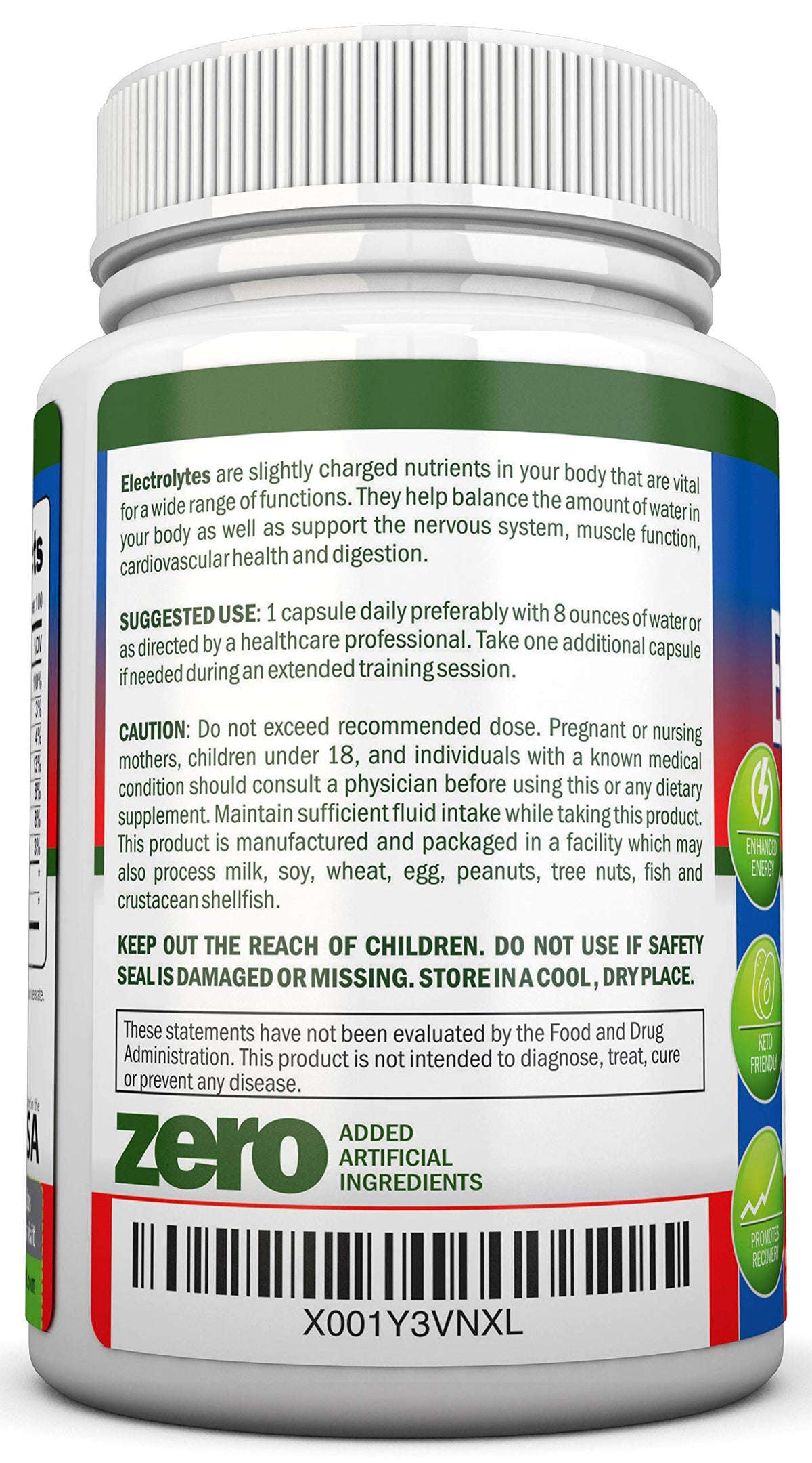 Gros plan sur les capsules NutriONN électrolytes