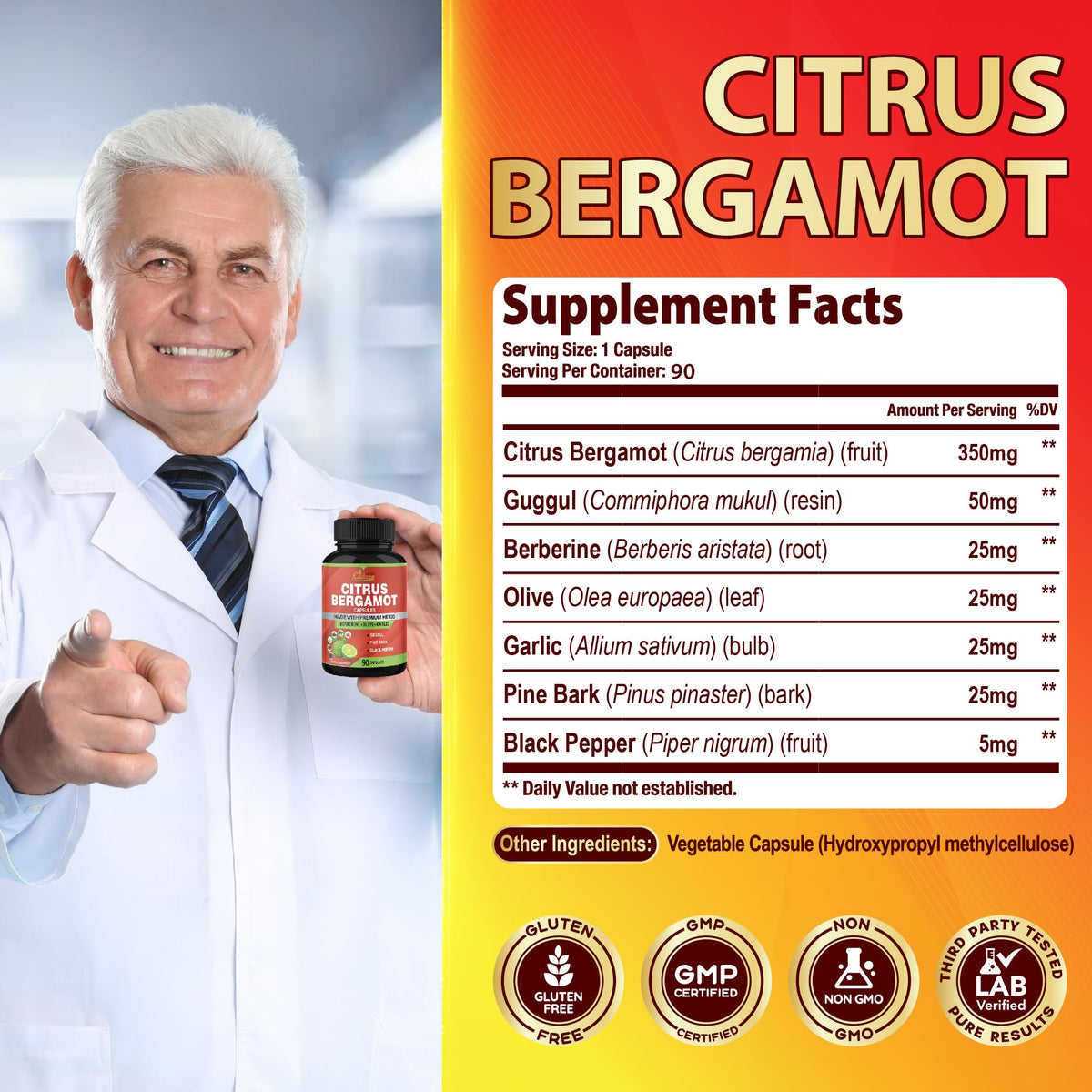 Gros plan sur les capsules Organic Cadane Bergamote