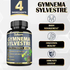 Gros plan sur les capsules Satoomi de Gymnema Sylvestre