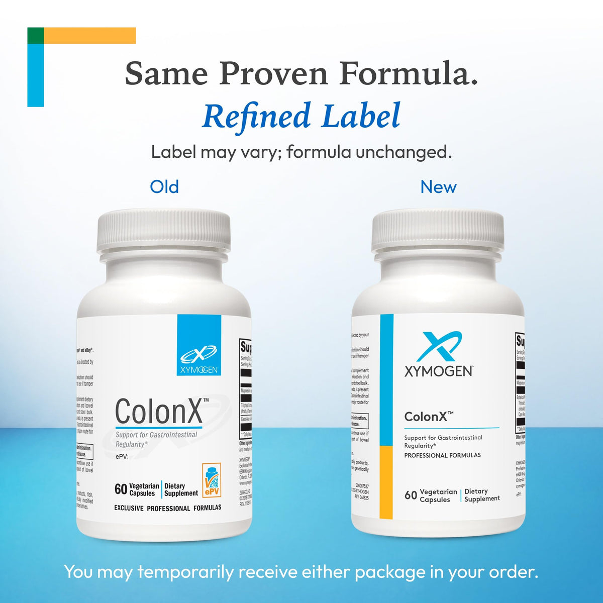 Gros plan sur les capsules XYMOGEN ColonX