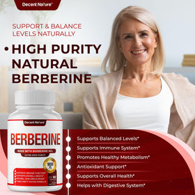 Gros plan sur une capsule de Berbérine 1800mg DECENT NATURE