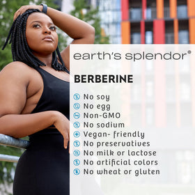 Gros plan sur une capsule de Berbérine 500mg d'Earth's Splendor