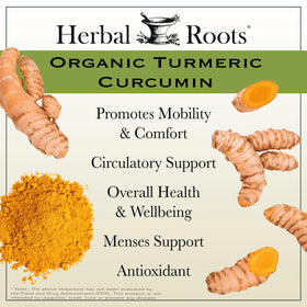 Gros plan sur une capsule de curcuma bio Herbal Roots
