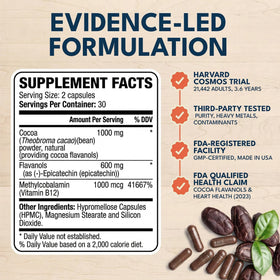Gros plan sur une capsule de goorello Flavanols de Cacao