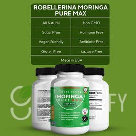 Gros plan sur une capsule de GRENVIFY Robellerina Moringa Pure Max