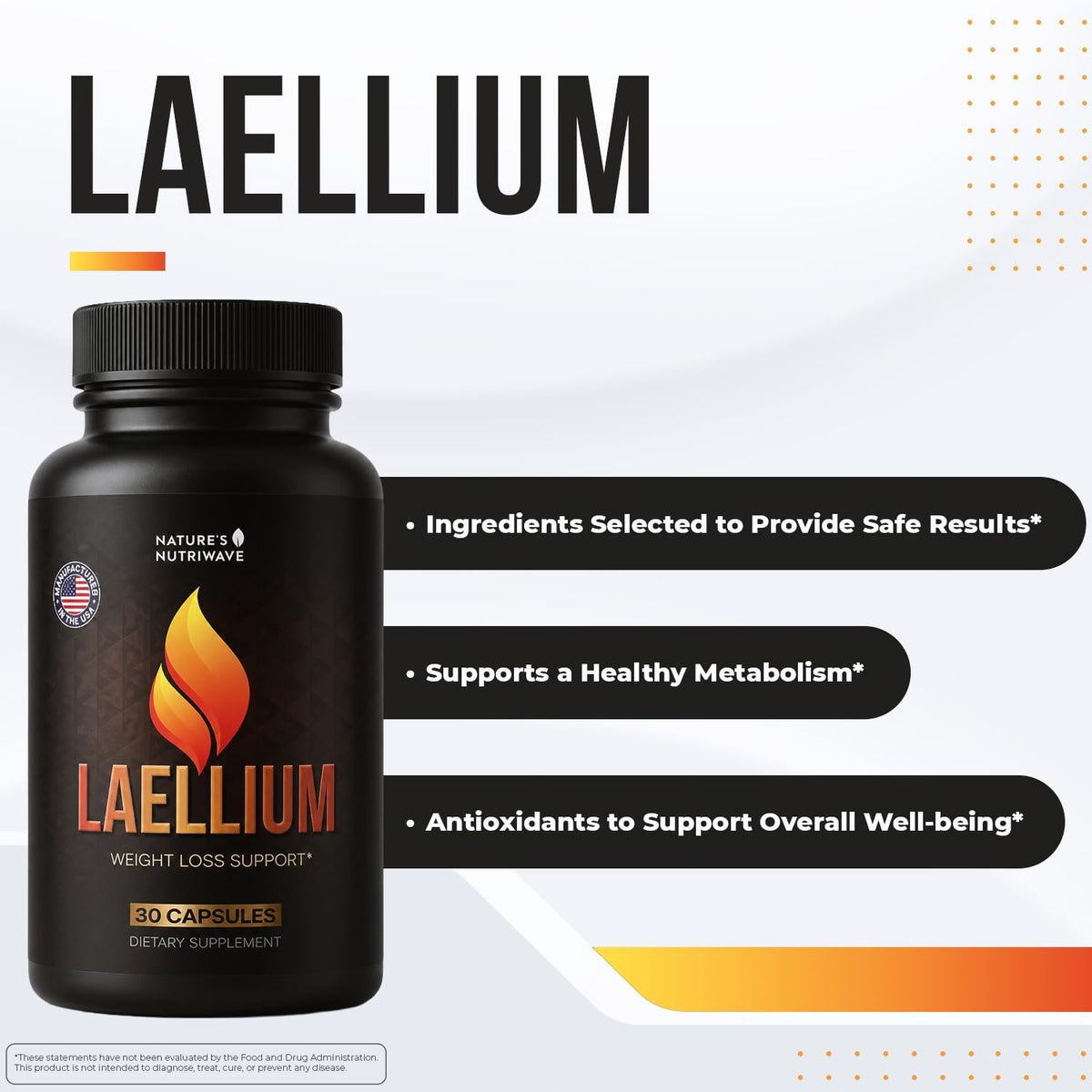 Gros plan sur une capsule de Laellium avec ingrédients visibles