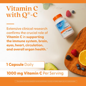 Gros plan sur une capsule de Vitamine C 1000 mg de Doctor's BEST