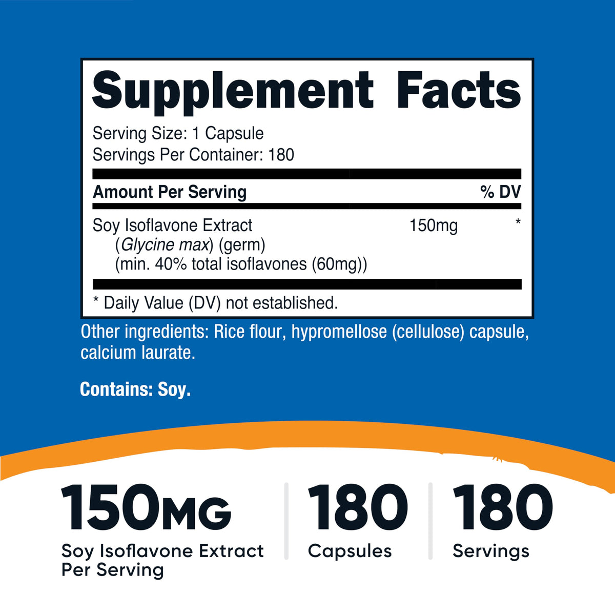 Gros plan sur une capsule végétale de Nutricost Isoflavones de Soja