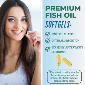 grow vitamin Omega-3 Huile de Poisson gélule avec étiquette