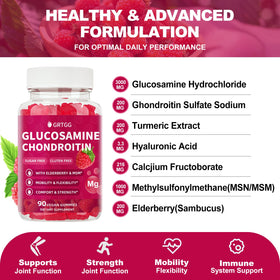 GRTGG Gummies Glucosamine Chondroïtine 3000mg arrière