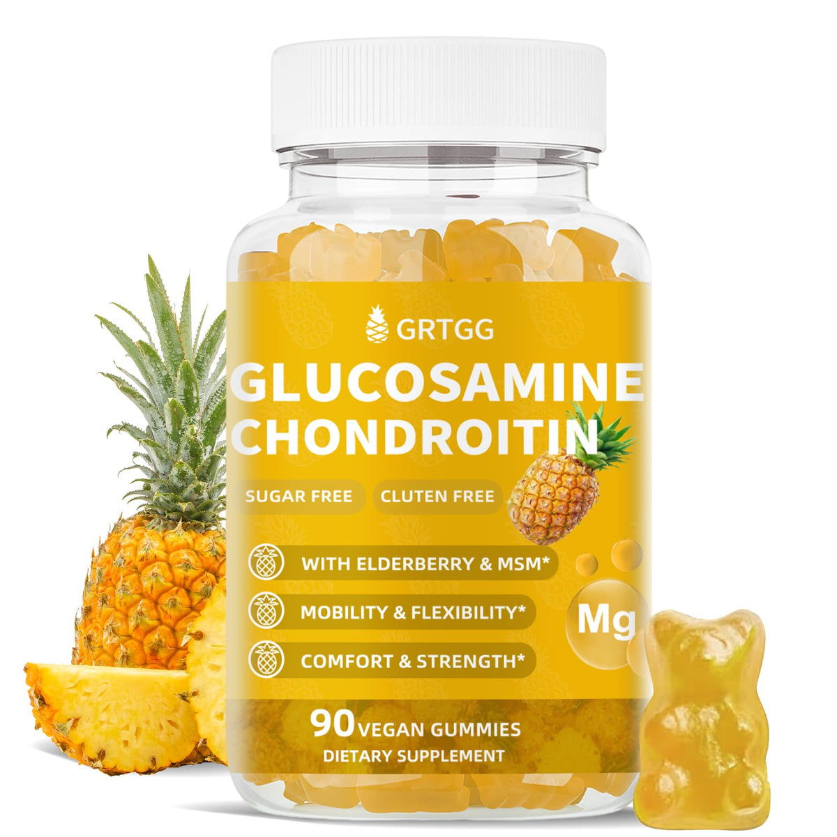 GRTGG Gummies Glucosamine Chondroïtine 3000mg boîte vue de face