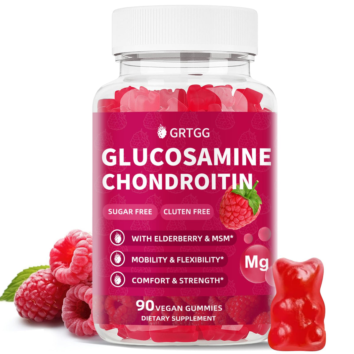 GRTGG Gummies Glucosamine Chondroïtine 3000mg devant