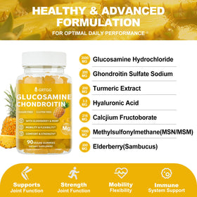 GRTGG Gummies Glucosamine Chondroïtine 3000mg gummies en forme de fruits