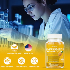GRTGG Gummies Glucosamine Chondroïtine 3000mg gummies sur une assiette