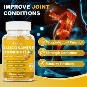 GRTGG Gummies Glucosamine Chondroïtine 3000mg sur une table