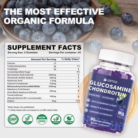 GRTGG Gummies Glucosamine Chondroitine 3000mg vue de face