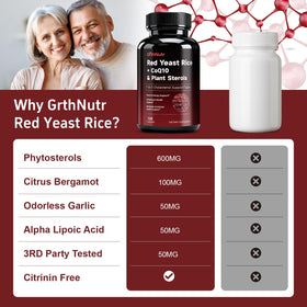 GrthNutr Riz Rouge 1200mg CoQ10 - emballage