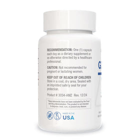 GTA Forte II de BIOTICS RESEARCH capsules sur une surface blanche