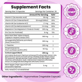 GTONGUOO Compléments Alimentaires Femme 60 Capsules sur une table