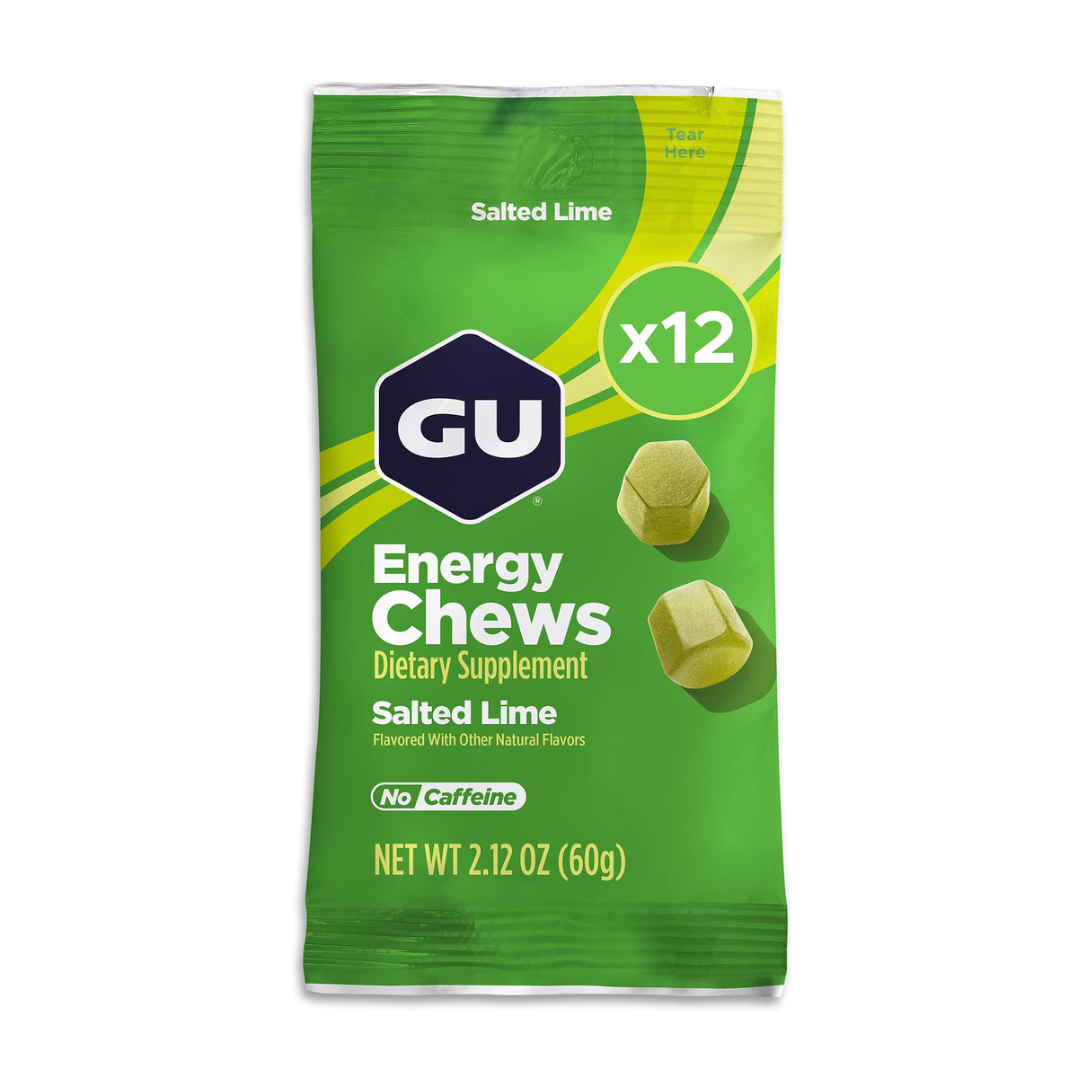 GU Energy Chews au citron salé, emballage avant