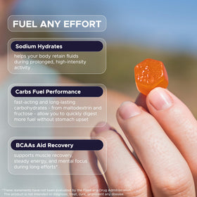 GU Energy Chews au citron salé, présentation des gélifiés