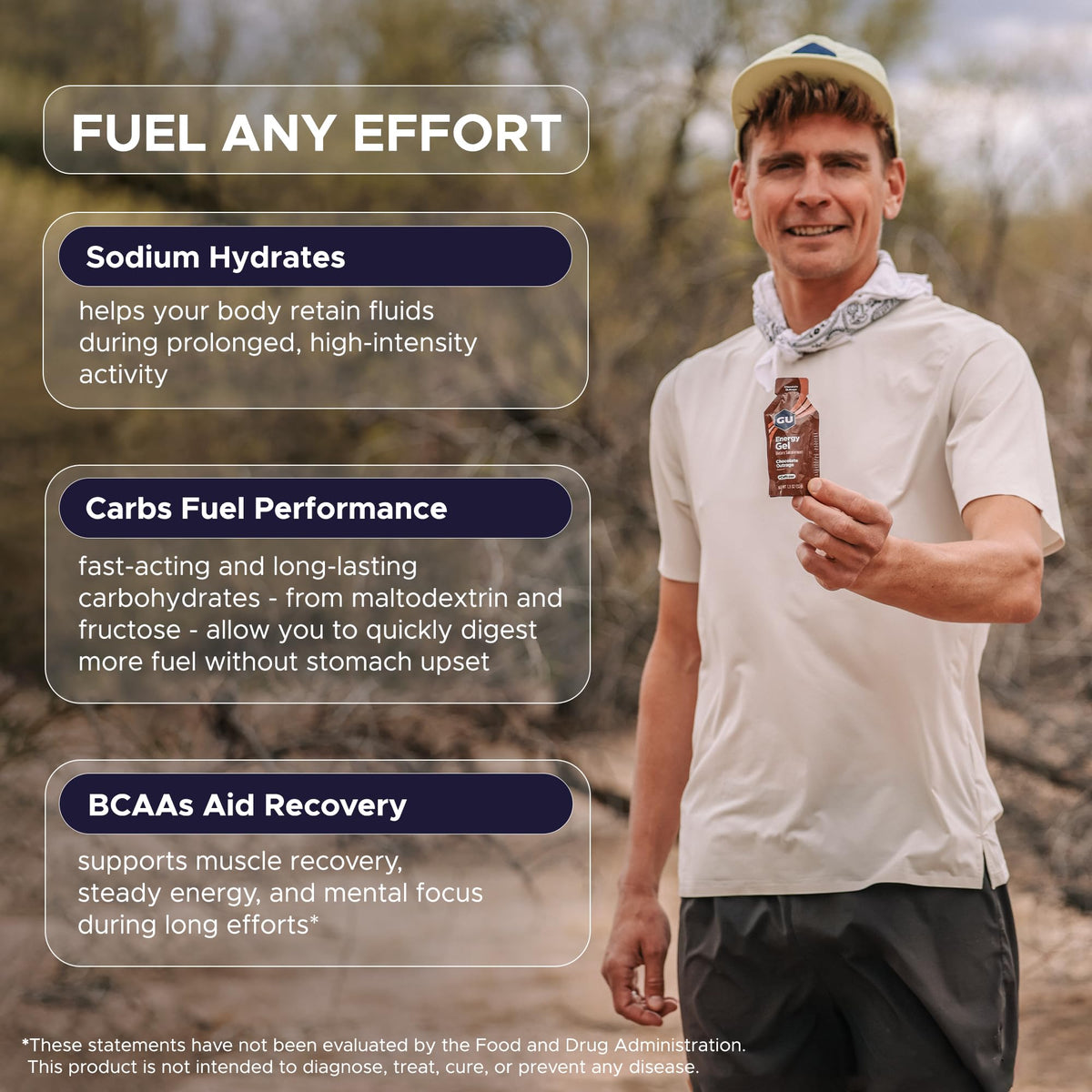 GU Energy Gel Pêche Acide en gros plan