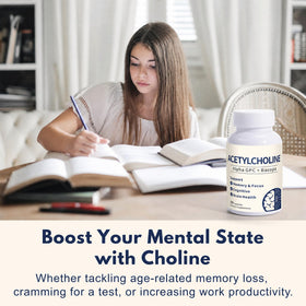 Guanshiya Acétylcholine 90 capsules sur une table