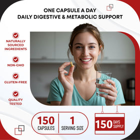 GUDOMET Berbérine HCL capsules sur un fond blanc