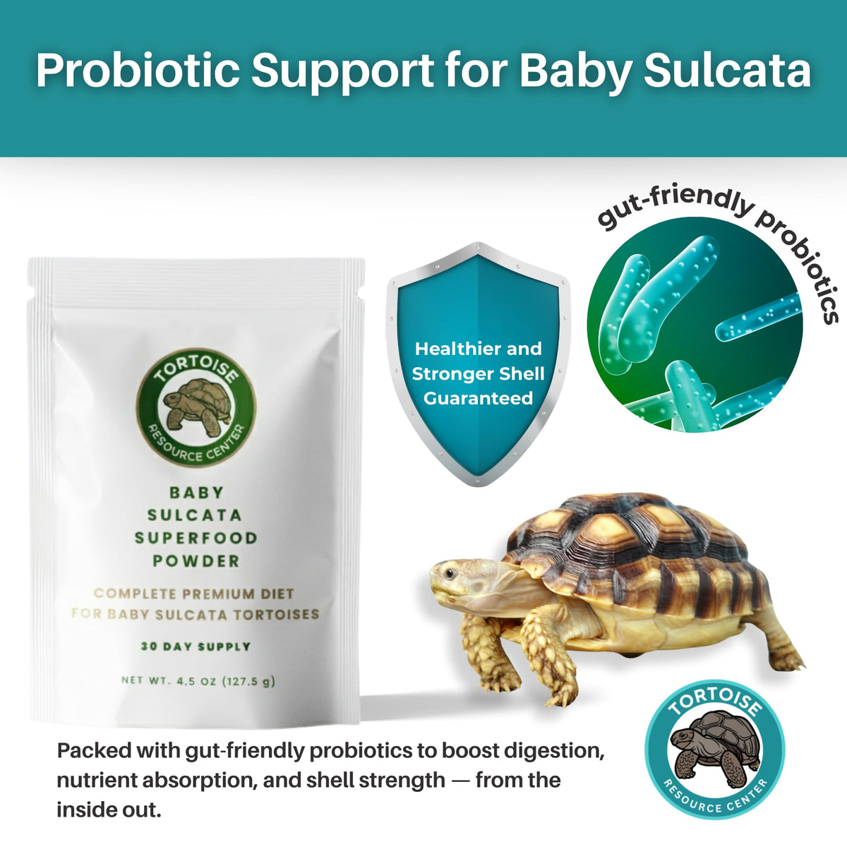 Guide nutritionnel inclus avec la nourriture pour tortues