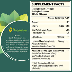 Guigmiens Glutathione Liposomal 1500 mg sur fond neutre