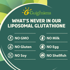Guigmiens Glutathione Liposomal 2000 MG capsules sur une table