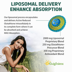 Guigmiens Glutathione Liposomal 2000 MG étiquette des ingrédients