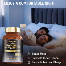 Gulapelst Complex de Magnésium Liposomal 1400mg, capsules avec verre d'eau