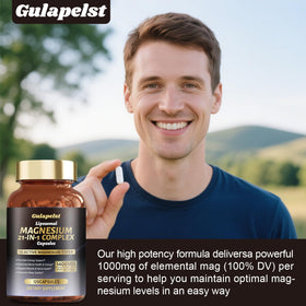 Gulapelst Complex de Magnésium Liposomal 1400mg, présentation sur un fond neutre