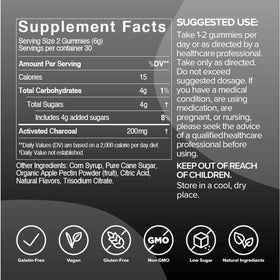 GUMI Gummy de Charbon Actif - gummies à l'intérieur du pot