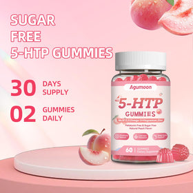 Gummies 5-HTP d'Agumoon avec étiquette visible