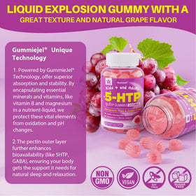 Gummies 5HTP LILICARE avec une étiquette claire
