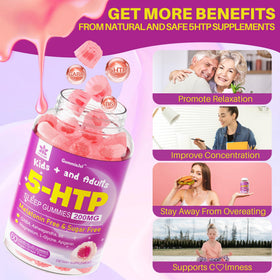 Gummies 5HTP LILICARE sur une table, ambiance familiale