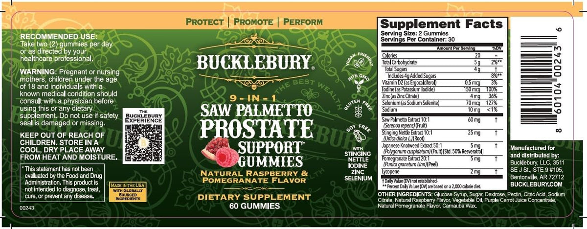 Gummies 9-en-1 à la Sabal de BUCKLEBURY, prise en main