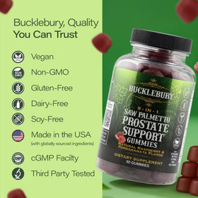 Gummies 9-en-1 à la Sabal de BUCKLEBURY sur une table