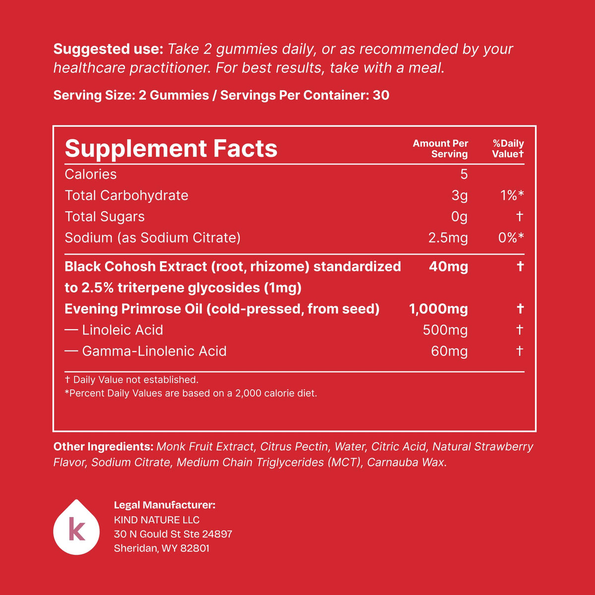 Gummies à l'huile de bourrache sur un fond neutre