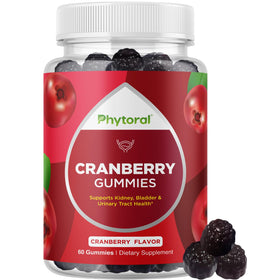 Gummies à la canneberge Phytoral en vue de face dans leur emballage