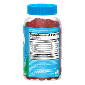 Gummies à la fraise de daily Advantage avec une portion visible
