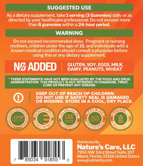 Gummies à la vitamine C Just Nutrients dans une main