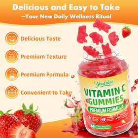 Gummies à la vitamine C Youlikee dans une main
